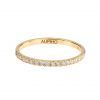 bague alliance or jaune diamants blancs évidence aupiho joaillerie