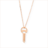 collier clé évidée collection sésame or rose 18 carats recyclé chaine fine aupiho joaillerie