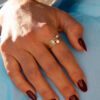 bague solitaire en or et diamants Alice or 18 carats aupiho joaillerie