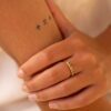 bague or et diamants or recyclé 18 carats rock me aupiho joaillerie