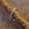 bague alliance or blanc et diamants blancs or recyclé 18 carats aupiho joaillerie