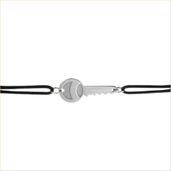 key cord bracelet white gold 18 carat recycled gold aupiho jewellery