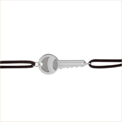 key cord bracelet white gold 18 carat recycled gold aupiho jewellery