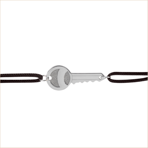 bracelet cordon clé en or sésame or rose recyclé 18 carats aupiho joaillerie