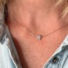 collier étoile or blanc et diamant blanc or recyclé 18 carats aupiho joaillerie