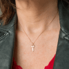 collier clé or rose or recyclé 18 carats chaîne forçat aupiho joaillerie