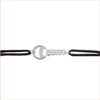 key cord bracelet white gold 18 carat recycled gold aupiho jewellery