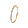 bague alliance or jaune et diamants blancs or recyclé 18 carats aupiho joaillerie