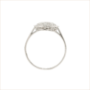 bague fiançailles or blanc et diamants blancs or recyclé 18 carats aupiho joaillerie