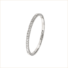 bague alliance or blanc et diamants blancs or recyclé 18 carats aupiho joaillerie