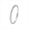 bague alliance or blanc et diamants blancs or recyclé 18 carats aupiho joaillerie