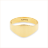 Origine Ring signet ring yellow gold 18k recycled aupiho jewellery