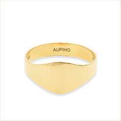 Origine Ring signet ring yellow gold 18k recycled aupiho jewellery