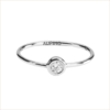 solitaire ring white gold white diamond 18 carat recycled gold aupiho jewellery