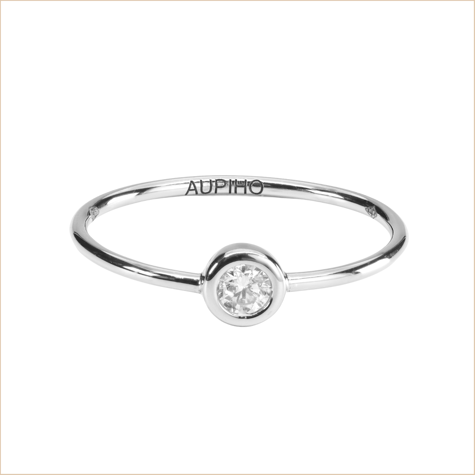 Alice diamond solitaire ring