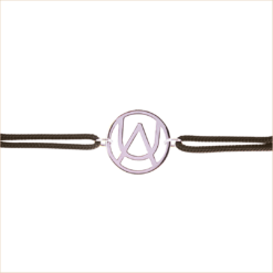 recycled 18 carat white gold cord bracelet aupiho jewellery