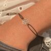 recycled 18 carat yellow gold cord bracelet aupiho jewellery