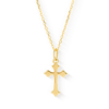 collier croix or jaune or recyclé 18 carats aupiho joaillerie