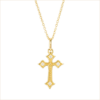 collier croix diamants or jaune Romy or recyclé 18 carats aupiho joaillerie