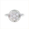 white gold engagement ring paved with white diamonds 18-carat recycled gold aupiho jewelry