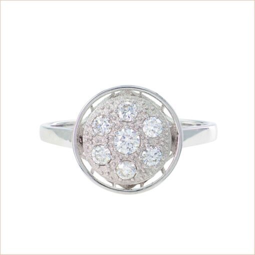 white gold engagement ring paved with white diamonds 18-carat recycled gold aupiho jewelry