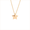 collier étoile or rose et diamant noir or recyclé 18 carats aupiho joaillerie