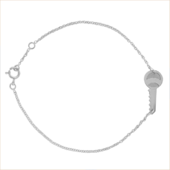 key chain bracelet white gold 18 carat recycled gold aupiho jewellery