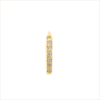 boucle d'oreille or jaune et diamants blancs or recyclé 18 carats créole aupiho joaillerie