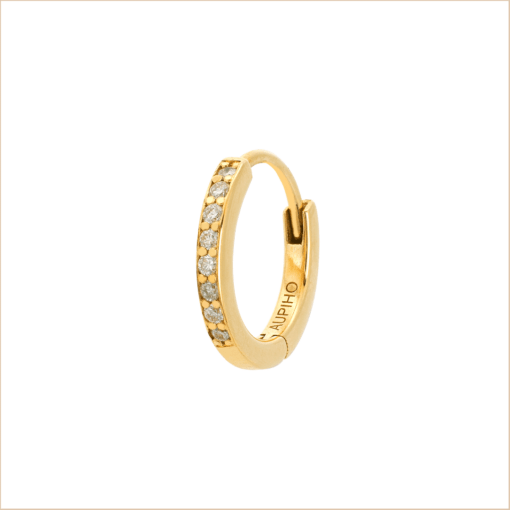 créole diamants blancs or recyclé 18 carats aupiho joaillerie
