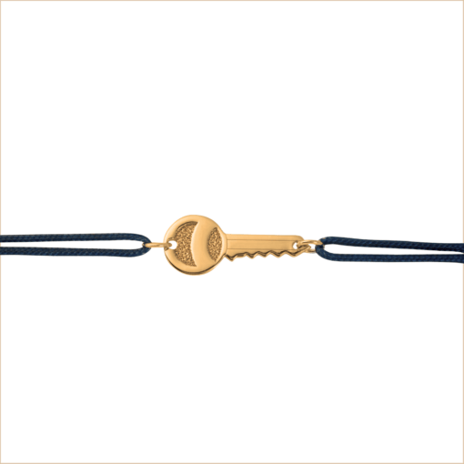 bracelet cordon clé small en or recyclé 18 carats aupiho joaillerie