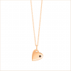 Little Heart necklace 18k recycled gold aupiho joaillerie