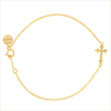 bracelet croix or et diamants or 18 carats diamants blancs or jaune illusion aupiho joaillerie