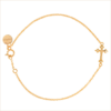 recycled 18-carat gold pink gold white diamonds cross bracelet aupiho jewellery