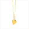 collier coeur or jaune et diamant blanc or recyclé 18 carats aupiho joaillerie