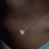 collier coeur or jaune or recyclé 18 carats aupiho joaillerie