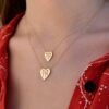 collier coeur or jaune or recyclé 18 carats aupiho joaillerie