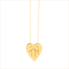 collier coeur or jaune or recyclé 18 carats aupiho joaillerie