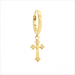 créole croix or et diamants blancs aupiho joaillerie