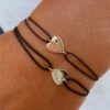 bracelet coeur en or cordon enfant femme or recyclé bijou aupiho joaillerie