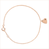 bracelet petit coeur en or 18 carats recyclé diamant blanc aupiho joaillerie