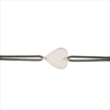 heart cord bracelet white gold 18 carat white diamond recycled aupiho jewellery