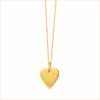 collier coeur or jaune et diamant blanc or recyclé 18 carats aupiho joaillerie