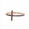 bague croix barrette diamants or recyclé 18 carats bijou aupiho