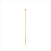 boucle d’oreille solitaire chaine or jaune et diamant blanc or recyclé 18 carats puce aupiho joaillerie