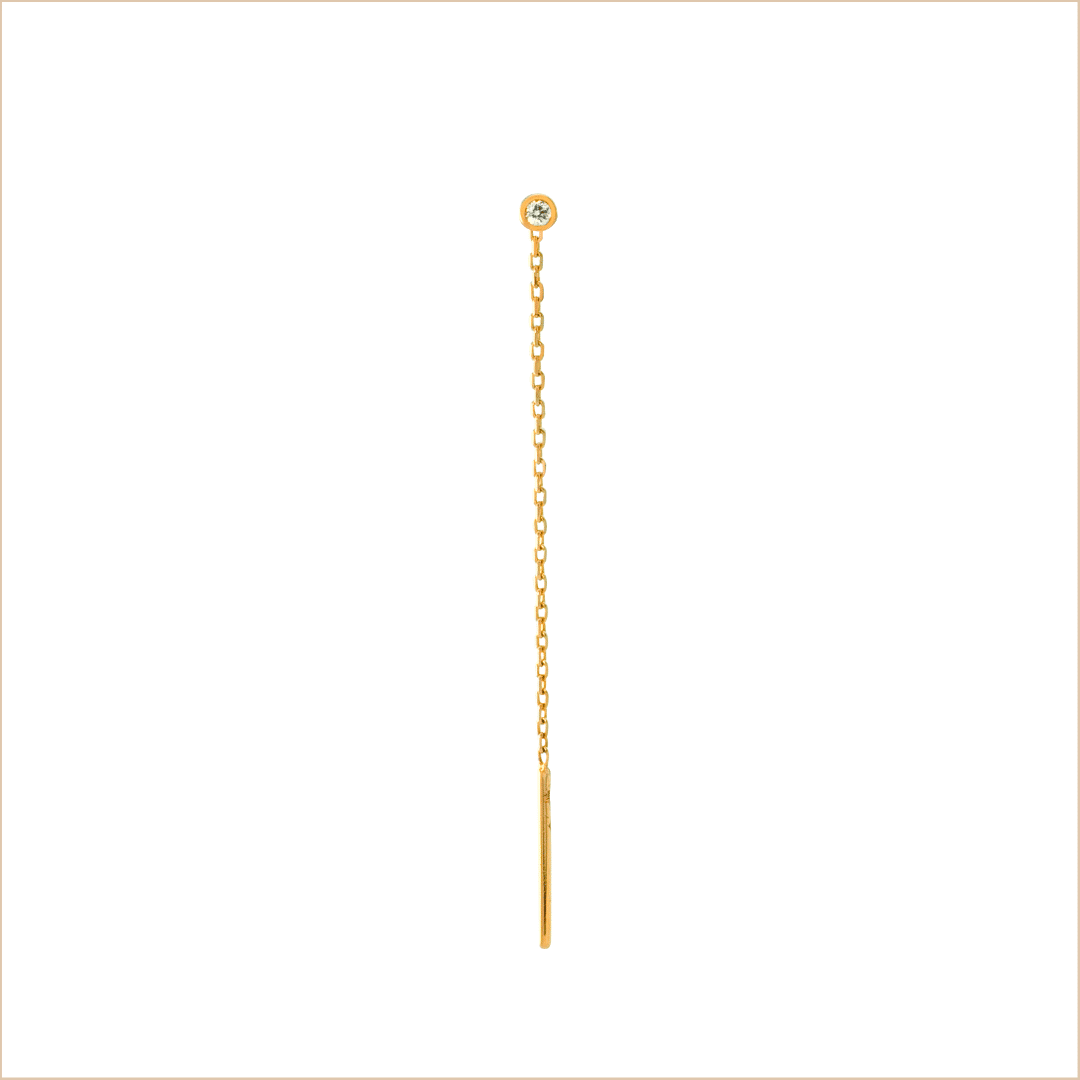 Alice chain earring – diamond