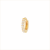 piercing créole diamants Éternelle or jaune et diamants blancs or recyclé 18 carats éternelle aupiho joaillerie