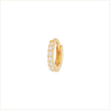 piercing créole Éternelle or jaune et diamants blancs or recyclé 18 carats éternelle aupiho joaillerie