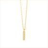 collier pendentif barrette or jaune et diamants blancs or recyclé 18 carats jane aupiho joaillerie