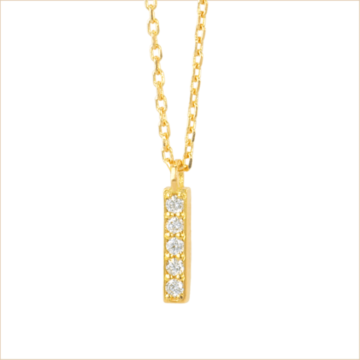 collier barrette diamants pendentif blancs or recyclé 18 carats jane aupiho joaillerie