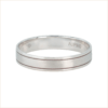 Brushed gold wedding ring white gold 18k recycled gold aupiho jewellery